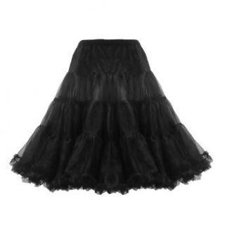 Hell Bunny 50s Petticoat 25 Length   Black Clothing