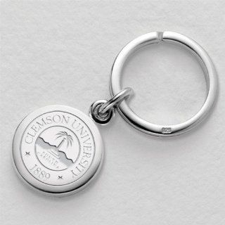 Clemson University Sterling Silver Insignia Key Ring