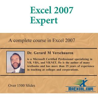 Mr. Excel Excel 2007 Expert CD ROM