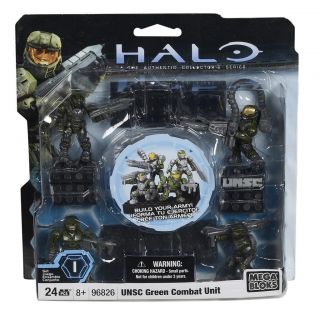 Mega Bloks Halo UNSC Green Combat Unit Toy Set