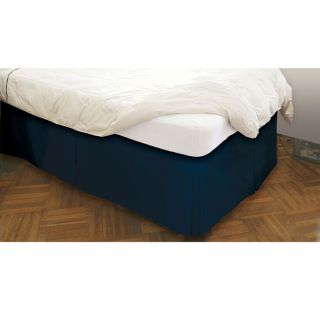 BedRiser Poplin Navy Blue 21 inch Drop Bedskirt