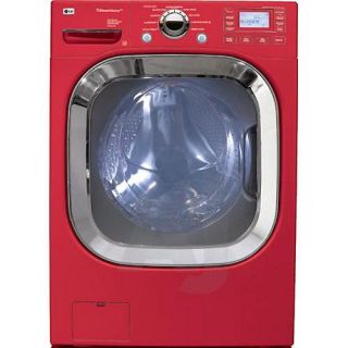 LG 4.5 cubic foot Red Steam Washer