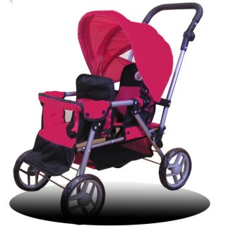 Doll Twin Stroller for 18 and Smaller Dolls