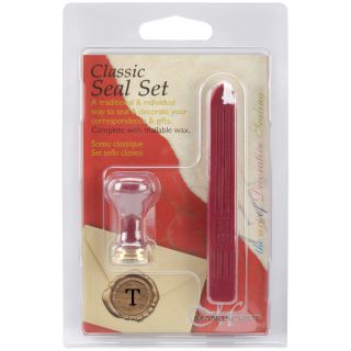 Classic Ceramic Initial Seal & Red Wax Set Today $10.29