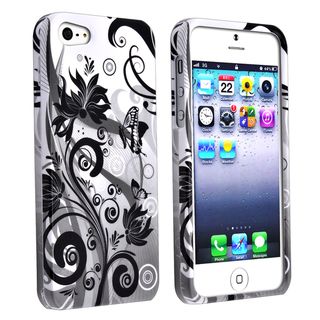 BasAcc Butterfly Monochrome Snap on Case for Apple iPhone 5
