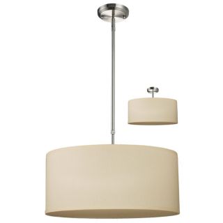 Albion Off white Drum Shade 20 inch Lighting Fixture