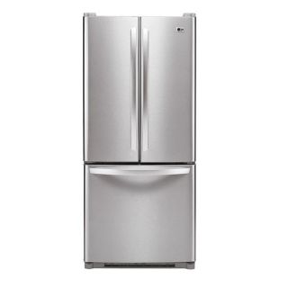 LG White 20 cubic feet French Door Refrigerator