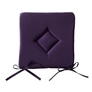 Galette de chaise unie 40x40cm couleur deep purple   Achat / Vente