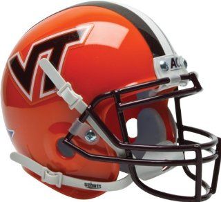 Virginia Tech Hokies Orange Schutt Mini Football Helmet