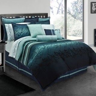 Blue Moon Queen size 10 piece Bed in a Bag with Sheet Set
