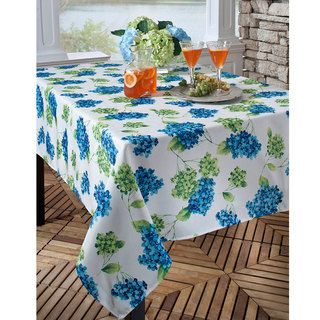 Hydrangea Print 60x84 inch Rectangular Tablecloth