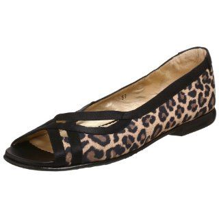 Rose Womens Bayle Open Toe Flat,Cheetah,34 EU (US Womens 4 M) Shoes