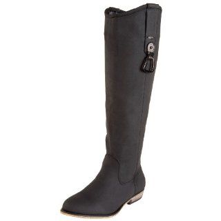 XOXO Womens Filly Riding Boot,Black,11 M US Shoes
