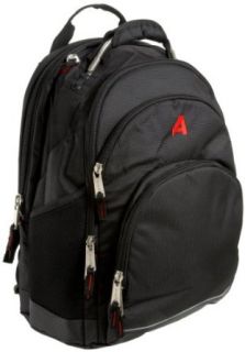 Athalon Luggage Deluxe Computer Backpack, Black, One Size