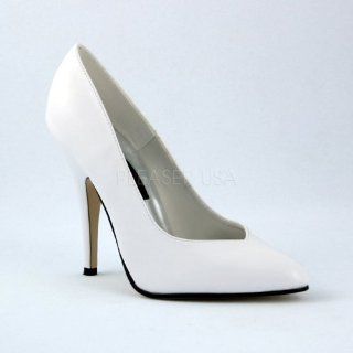 5 inch Heel White Pump White Patent Shoes