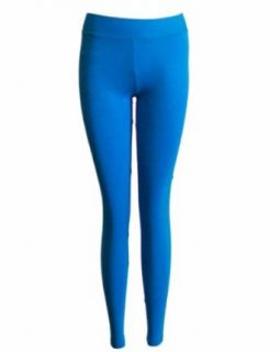 Turquoise Cotton Leggings Full Length Clothing