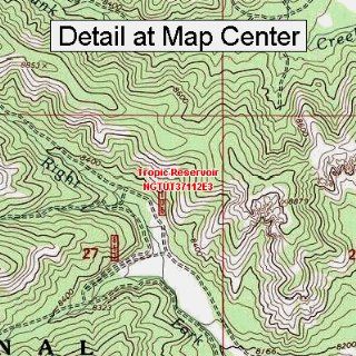 USGS Topographic Quadrangle Map   Tropic Reservoir, Utah