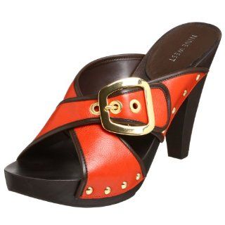 Womens Simplychic Platform Slide,Med Orange/Dark Brown,11 M US Shoes