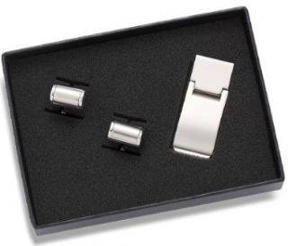 Engraved Money Clip with Matching Cufflinks Clothing