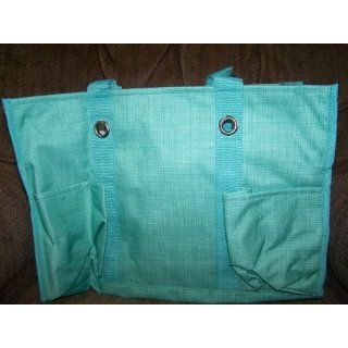 Thirty one Organizing Utility Tote Turquoise Cross POP