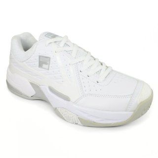 Fila Women`s R8 Tennis Shoes White/Silver: Shoes