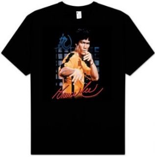 Bruce Lee Kids Size YELLOW JUMPSUIT Youth Black T shirt