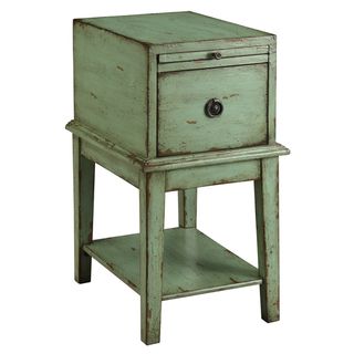 Creek Classics Distressed Green Chair Side Chest