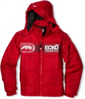 ecko unltd. Boys 8 20 Zip Front Hooded Jacket, Red, X