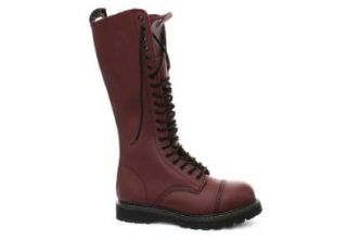  Grinders King Cherry Red Mens Safety Steel Toe Cap Boots: Shoes