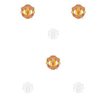 PAPIER PEINT Football Manchester United blanc 53 cm x 10 m   LICENCE