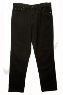 Mens Relaxed Fit Tapered Slightly Black Denim Jeans