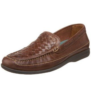 & Murphy Mens Wyndcott Woven Venetian Slip On,Dark Brown,8 M Shoes