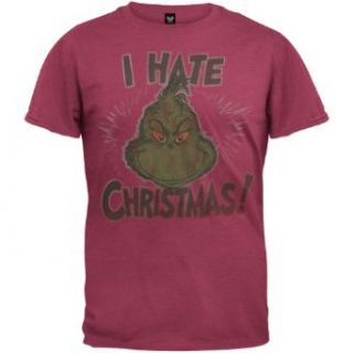 Dr. Seuss   I Hate Christmas Soft T Shirt Clothing