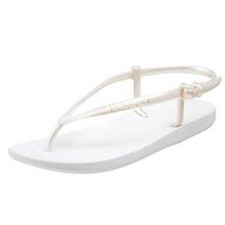 Havaianas Fit Thong Flip Flop White Size 6/7: Shoes