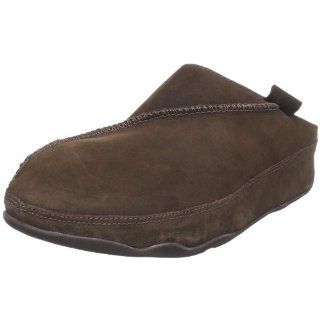 FitFlop Mens Gogh Shearling Clog,Chocolate,8 M US Shoes