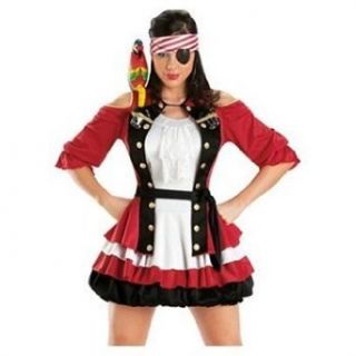 Sexy Women Pirate Costume Capn Shooter X large: Clothing