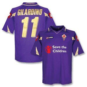 10 11 Fiorentina Home Jersey + Gilardino 11 XXL Sports