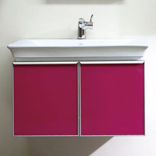 Bellaterra Home 30 inch Freesia Pink Single Bathroom Wood Vanity with