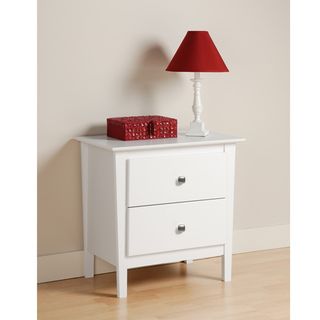 Woodbury White 2 drawer Nightstand