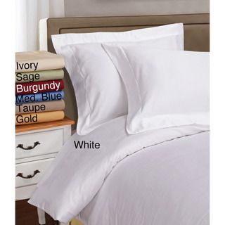 Egyptian Cotton Single Ply 1000 Thread Count Solid 3 piece Duvet Cover