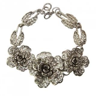 Miao Silver Rose Bracelet (China)