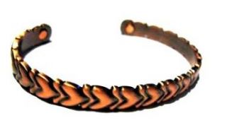Womens Copper Magnetic Bracelet Heart Design Clothing