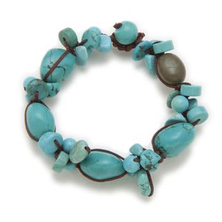 Alex Rae by Peyote Bird Designs Turquoise Organic Design Bracelet