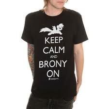 My Little Pony Keep Calm And Brony On T Shirt Clothing