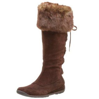  Aerosoles Womens Fur Ever Lace Up Boot,Brown Suede,5.5 M: Shoes