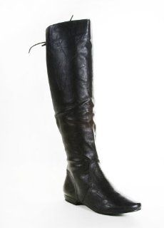  Pirate Over the Knee Back Lace Biker Riding Boots Women: Shoes