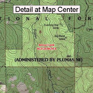 USGS Topographic Quadrangle Map   Berry Creek, California