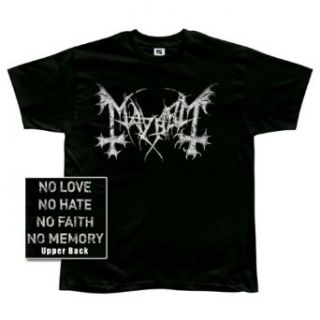 Mayhem   Logo/No Love T Shirt   X Large Clothing