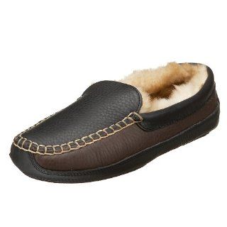 ACORN Mens Ultramoc Slipper, Black/Brown, 9 M Shoes