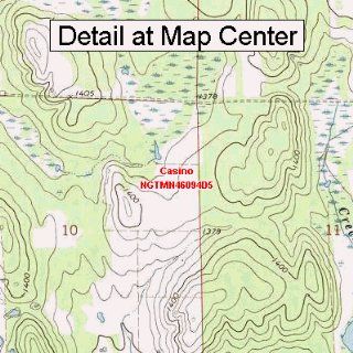 USGS Topographic Quadrangle Map   Casino, Minnesota